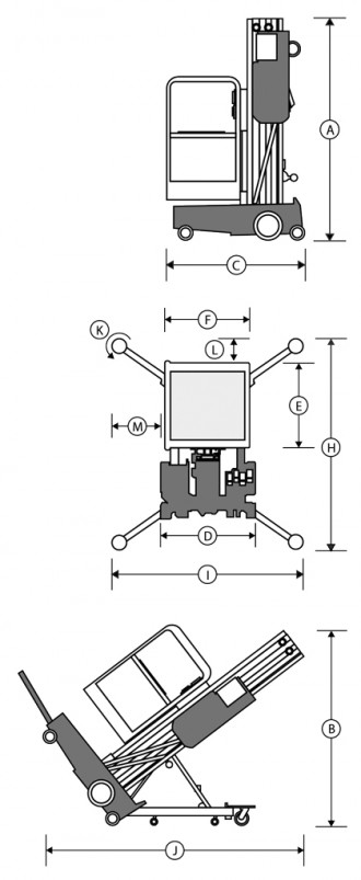 Pionowa platforma robocza GH 081 