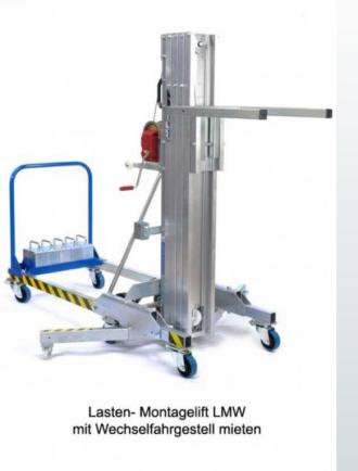 Lastenlift, Montagelift Vermietung - Service – Verkauf Leipzig