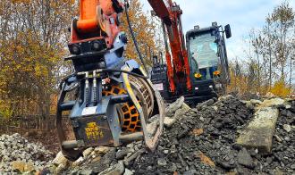 Hydraulische Siebtrommel für Bagger 8 und 14 t