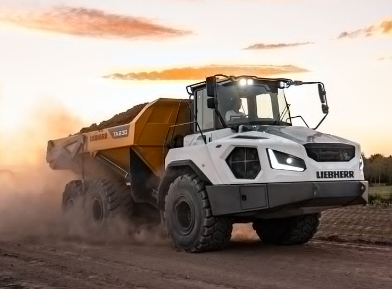 Knickgelenkte Muldenkipper / Dumper Liebherr TA230 mieten