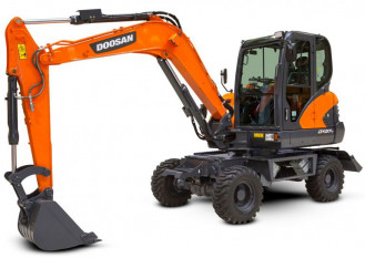 Doosan DX55 W Mobilbagger 