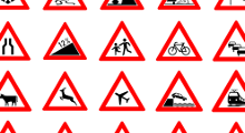 Verkehrszeichen verschiedene mieten