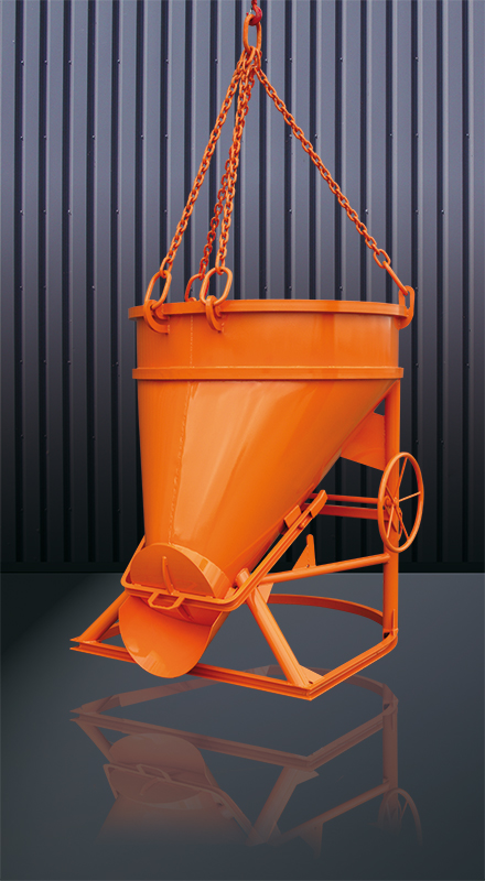 Beton Silo 750 Liter mit Handrad mieten