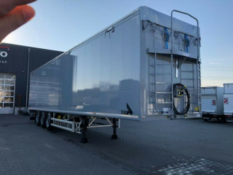 Schubbodenauflieger Stas 91 m³ Schubboden BioStar 2 x Lift 10mm Boden