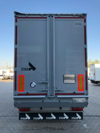 Schubbodenauflieger Stas 91 m³ Schubboden BioStar 2 x Lift 10mm Boden
