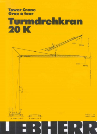 Liebherr 20 K Turmdrehkran Untendreher Memmingen