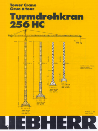 Liebherr 256 HC Turmdrehkran Obendreher Memmingen