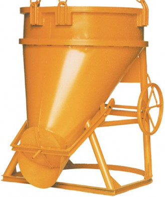 Betonsilo 500 l - seitlicher Auslauf - mit Handrad 