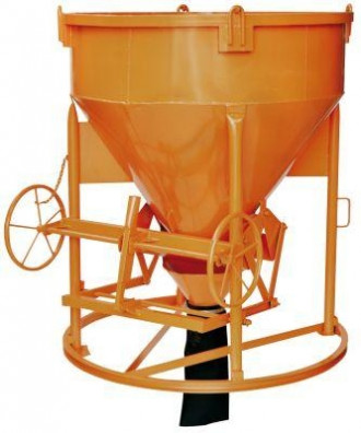 Betonsilo 500 l - Schlauchanschluß - Handrad 