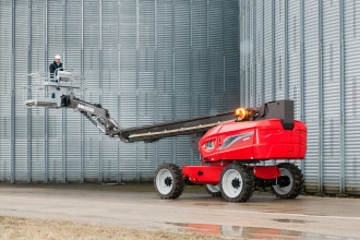 Przegubowy podnośnik teleskopowy Manitou 280 TJ z silnikiem wysokoprężnym