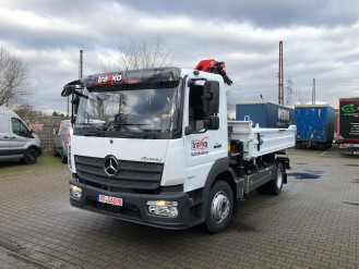 Mercedes Benz 1224 K Meiller 3 Seiten Kipper und Palfinger PK 9.501