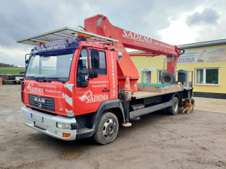 Wumag WT300 LKW Arbeitsbühne 30m Auslage 18m Korblast 230kg Kassel
