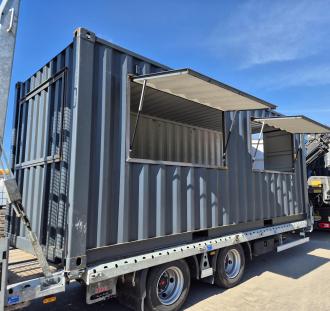 Verkaufscontainer 6×2,5m Rostock