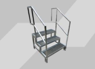 Anstelltreppe für Abwassertanks 