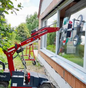 Glasroboter Uplifter GW 425 Glaslift mieten Bayern München und Umgebung