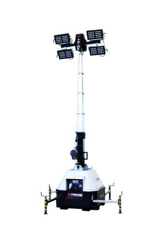 Lichtmast 4 x 320 Watt LED Baustellenbeleuchtung Wismar