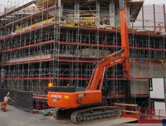 Hitachi ZX 350 LC-5B 42 to Teleskopausleger Bagger 
