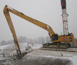 Komatsu PC600 -6 LongReach 60to Pelles long bras, pelles de démolition 