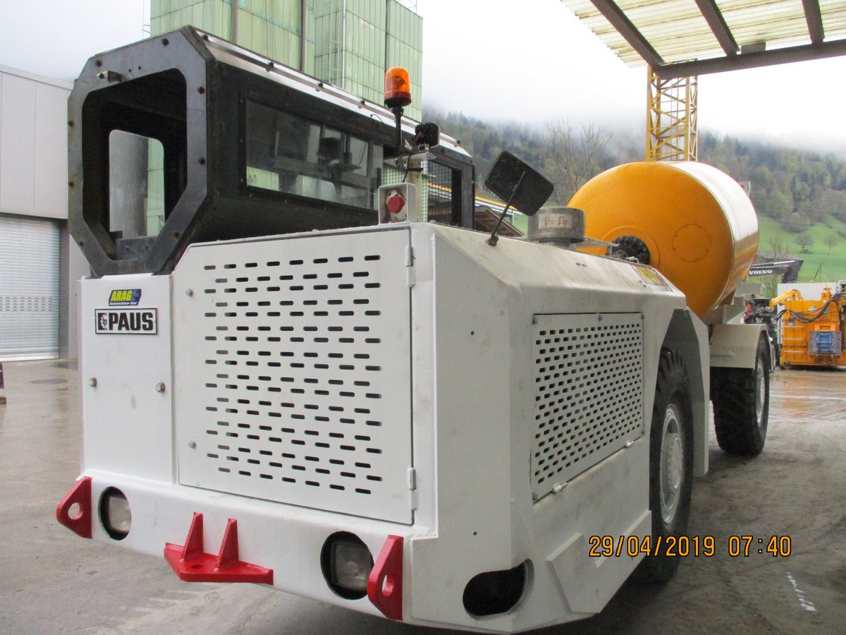 Tunnelbau Untertage Betonmischer Paus ITC PMKT 10000
