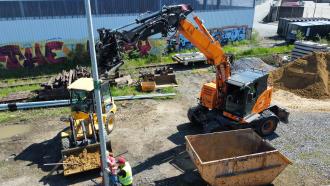Mobilbagger HYDREMA MX16 m. Tiltrotator 2D/3D