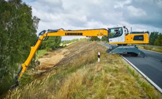 Liebherr A924 Böschungsbagger - Leica Steuerung 