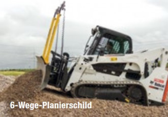 Bobcat 6 Wege Planierschild Lasersteuerung Raupenlader 
