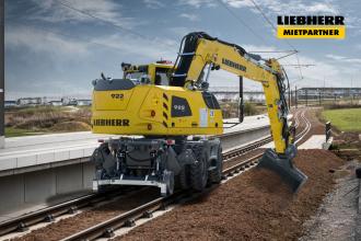 Zweiwegebagger Liebherr A922 Rail Bremen