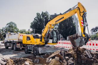 Mobilbagger Liebherr A918