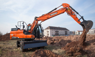 Koparka mobilna Doosan DX 140W 