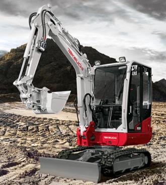 Minibagger Takeuchi TB230 Powertilt Schnellwechsler HS03 Taklock Ravensburg