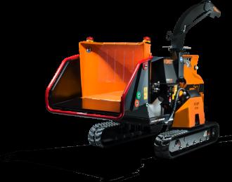 Holzhäcksler auf Raupenfahrwerk Först XR8D Ansbach