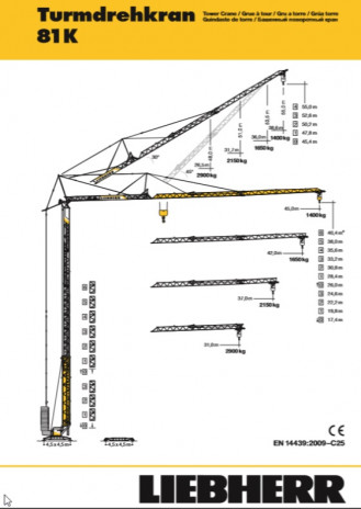 Żuraw budowlany Liebherr 81 K.1 