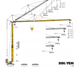 Żuraw budowlany Liebherr 120 K.1 