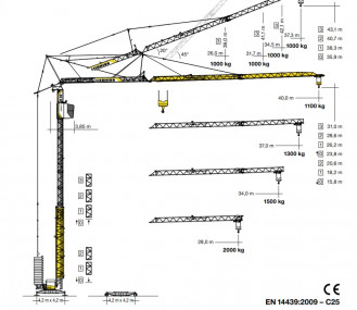 Żuraw wieżowy Liebherr 53 K 