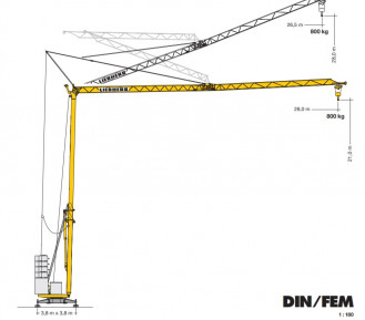 Baukran mieten Liebherr 26 H 
