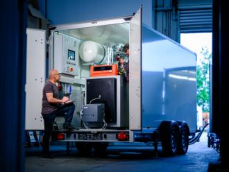 300 kW Heizanhänger HeizMax Bannewitz Freiberg Sachsen