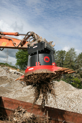 Magnetanlage Umschlagbagger Bagger 