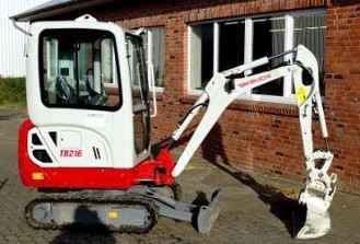 Wynajem minikoparki Eckernförde Takeuchi TB 216 A LSA 