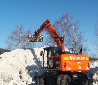 Mobilbagger Bioöl Hitachi ZX 140 