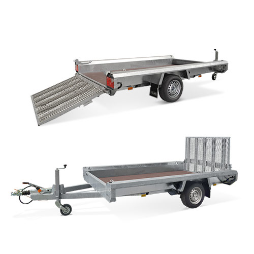 Baumaschinenanhänger - Nutzlast 1.340 kg mieten