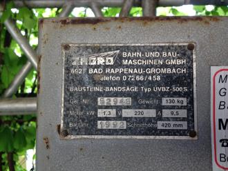 Piła taśmowa do cegieł 230V