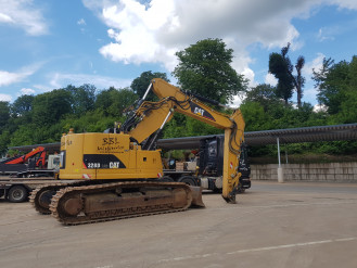 Kettenbagger 40 t Verstellausleger Cat 328 Saarbrücken