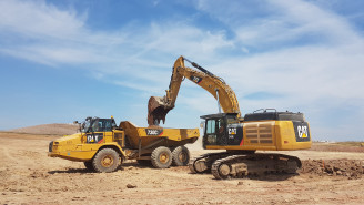 Kettenbagger 52 t Cat 349 E LN Saarbrücken