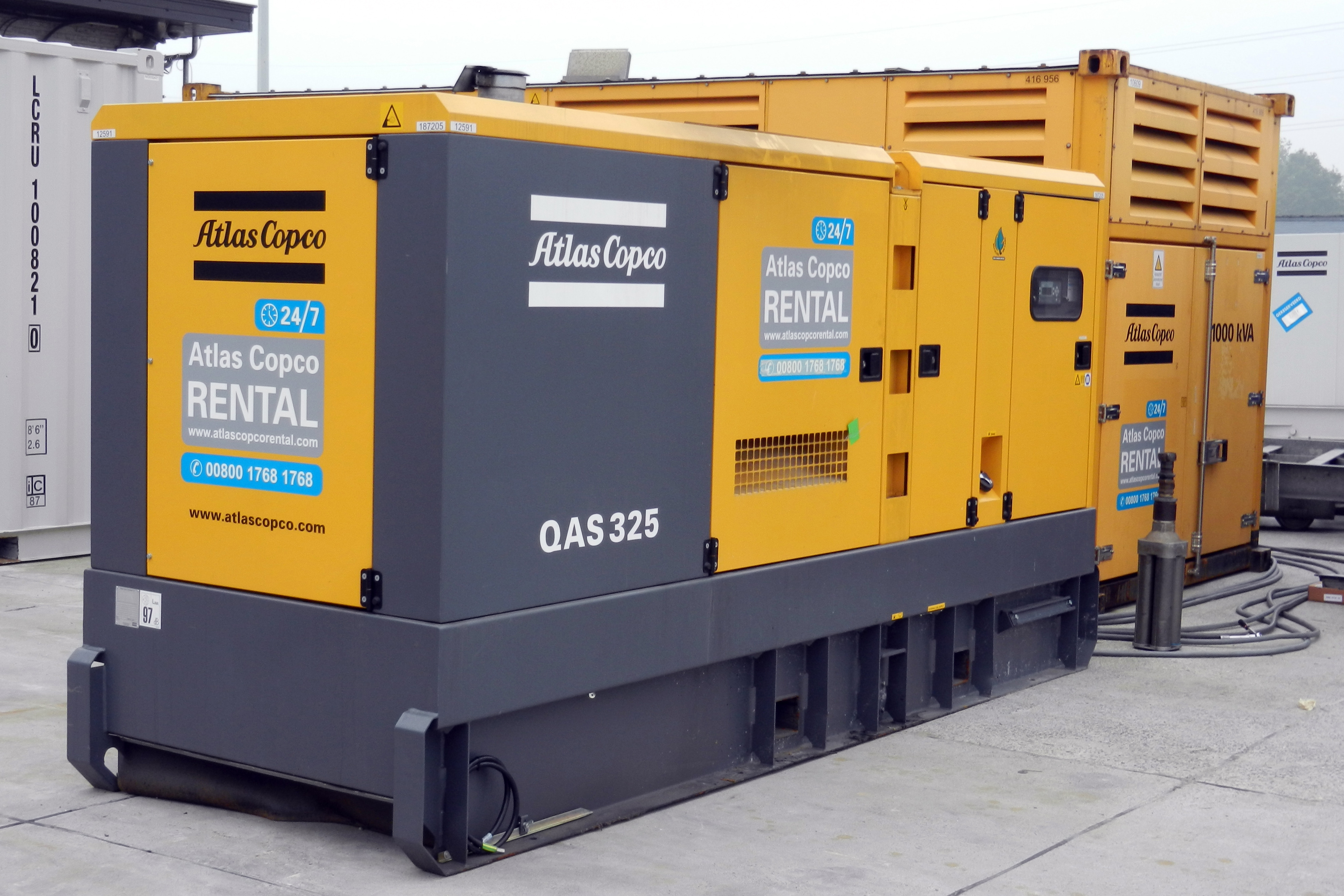 Stromaggregat Atlas Copco QAS325 mieten