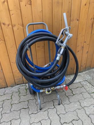 Heizölpumpe Dieselpumpe Heizöltank Leerungspumpe Profi Impellerpumpe, selbstansaugend, 230V, 60l/ min, bis 30m Schlauch, mit Zapfpistole und Filtereinheit, Zuwa