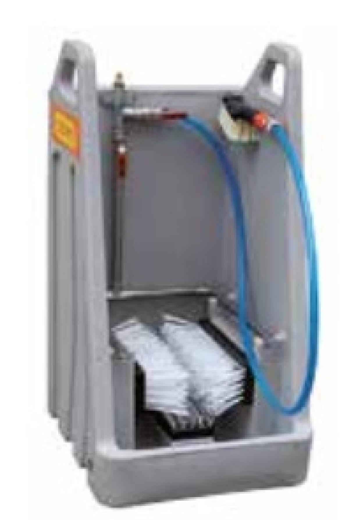 Stiefelwaschanlage für Containeranlagen