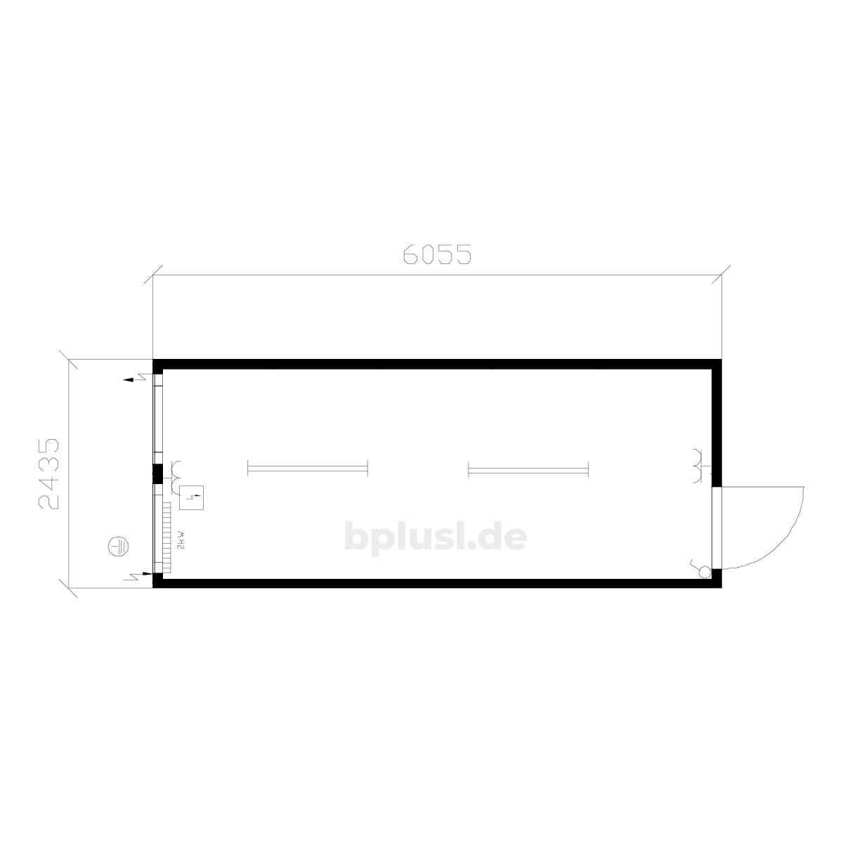 Büro- und Mannschaftscontainer Typ 20’ / 6 m (BM20)