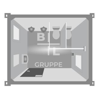 Sanitärcontainer WC-Container 3 m (SA 10ft / 4) Straubing