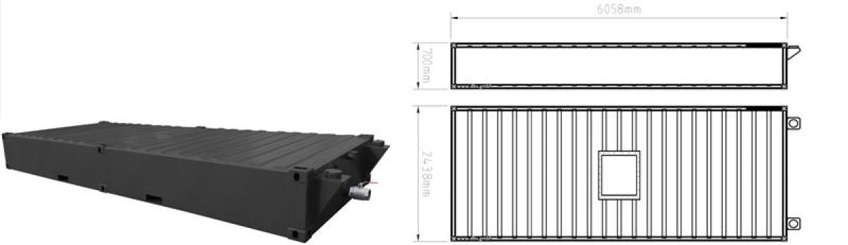 Abwassertank Typ 10 cbm (FT20)