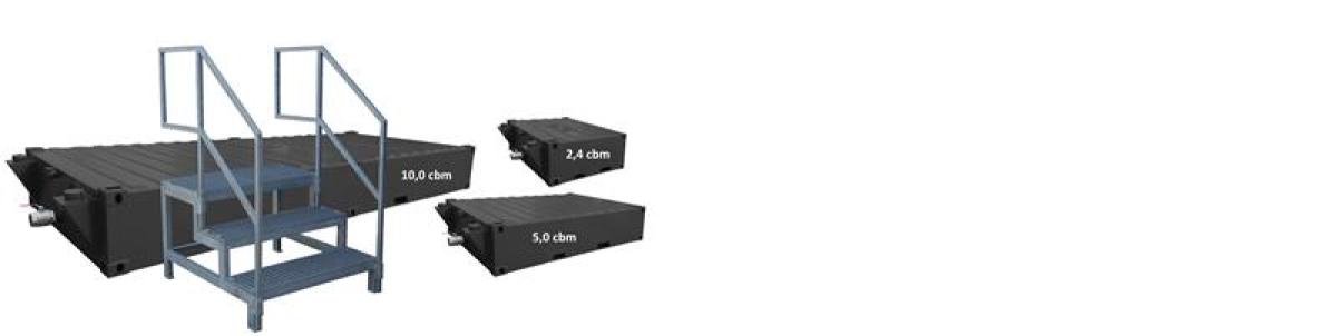 Treppe verzinkt (für Abwassertank)